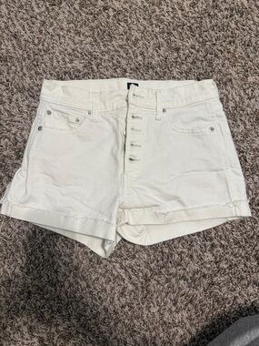 Gap white denim shorts
